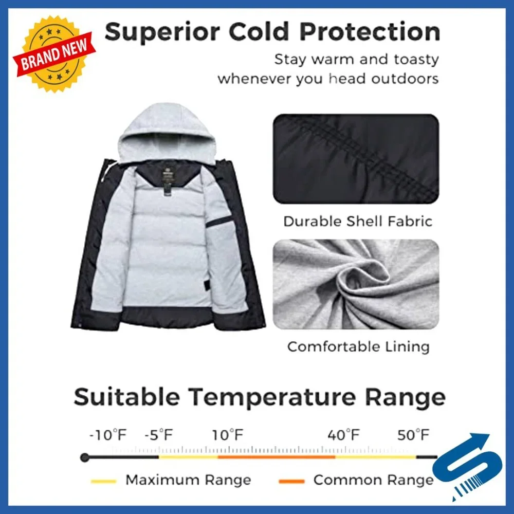 Plus Size Puffer Vest with Removable Hood, Quilted Winter Vest, Sleeveless - Picture 3 of 6